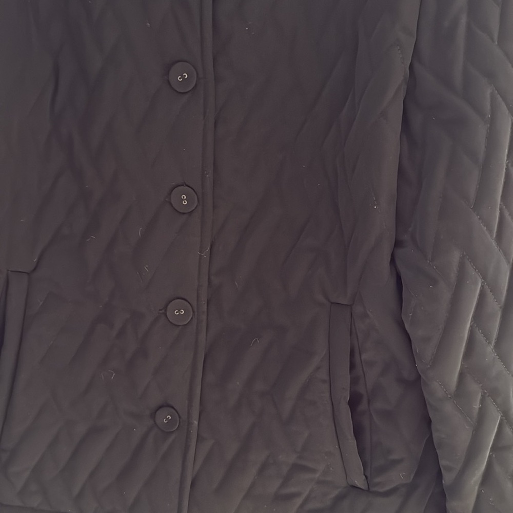 Calvin Klein Black Polyester Quilted Jacket - size XS - Picture 2 of 7